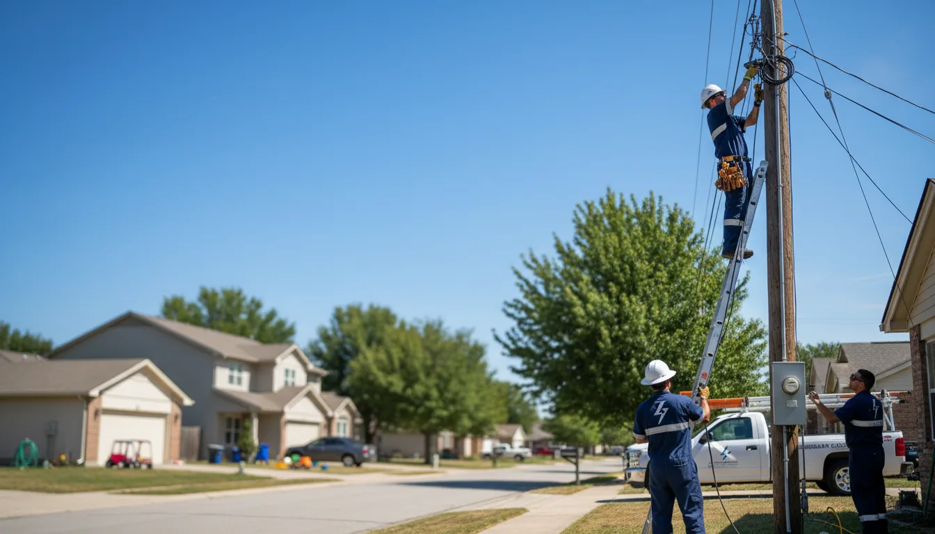 Residential electrician providing installation services in Declo, ID